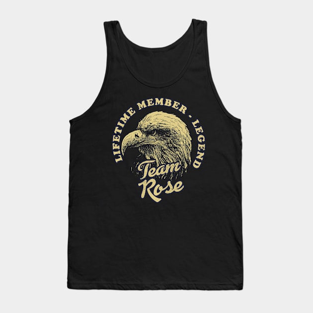 Rose Name - Lifetime Member Legend - Eagle Tank Top by Stacy Peters Art